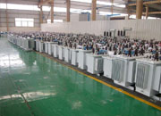 东方油浸式变压器成品车间